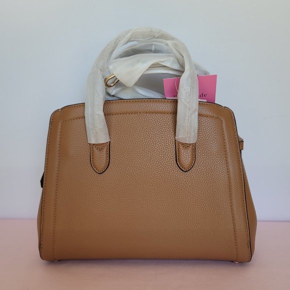 KATE SPADE Knott Pebbled Leather MEDIUM Satchel & Slim Bifold Wallet- Bungalow ⭐ - Picture 3 of 16